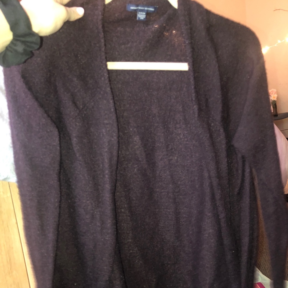 Maroon cardigan from American eagle